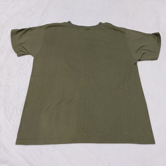 Vtg 1986 Vietnam Veteran Single Stitch Olive Green T-Shirt Size Large USA Made - Picture 11 of 11
